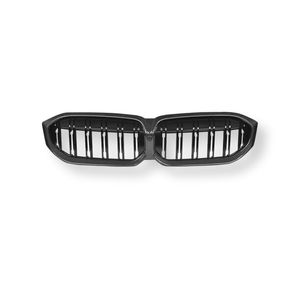 Pour 2020-2025 pour Série 3 325i G20 G28 : Grille centrale de remplacement en fibre de carbone, style double ligne, pour mise à niveau - Product Image 5