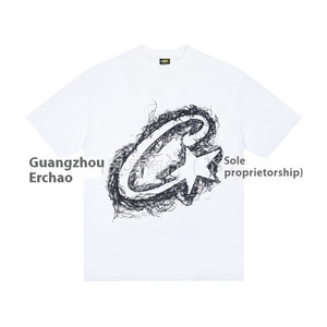 T-shirt à manches courtes pour homme, style hip-hop, imprimé Alcatraz Island, collection 25FW Cort Classic, coupe ample, décontracté, streetwear - Product Image 4