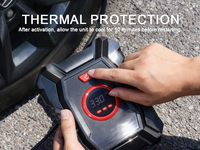 Compresseur d'air électrique sans fil portable 12V avec affichage numérique ABS pour voitures, motos et véhicules