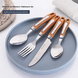 Modern Japanese Style Flatware Set Stainless Steel Silverware Set Classic Style 4/24 Spoon <b>Knives</b> <b>Fork</b> Cutlery Set - Product Image 6