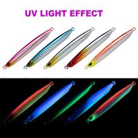Umpan Jig logam berkilau cepat tenggelam memancing air asin bahan timbal tahan lama umpan ikan Trout Tuna vertikal pengecoran makarel