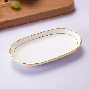 Porta Toallas Redondo <span class=keywords><strong>de</strong></span> Porcelana <span class=keywords><strong>de</strong></span> 6.5 Pulgadas, Plato Pequeño Blanco <span class=keywords><strong>de</strong></span> Cerámica, Platos Ovalados para <span class=keywords><strong>Tapas</strong></span> con Logotipo Personalizado - Product Image 6