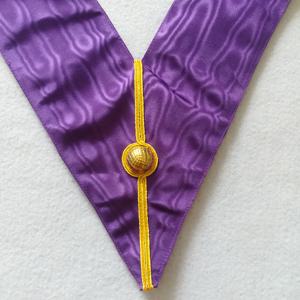 Masonic Regalia-faja y guantelete de color púrpura, traje de maestro, - Product Image 4