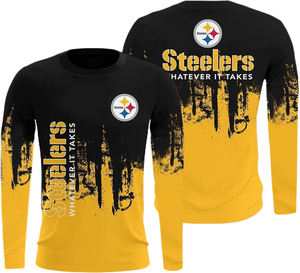 Vente en gros tous les 32 clubs de football américain mode équipes de sport homme Detroit Lions chemise à manches longues - Product Image 2