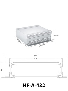 ตู้อุปกรณ์อะลูมิเนียมแบบอะโนไดซ์ กล่องหุ้มอุปกรณ์อิเล็กทรอนิกส์แบบ CNC สำหรับแผงวงจรพิมพ์ กล่องอิเล็กทรอนิกส์แบบติดผนังอะลูมิเนียม - Product Image 6