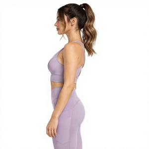 High Impact Sports Bra Women Four Way Stretch Padded Yoga Gym Fitness <b>Crop</b> <b>Top</b> Seamless Workout Running <b>Support</b> Quick Dry Sports - Product Image 4