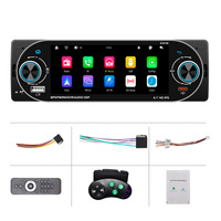 Autoradio 1Din 5,1 pouces avec double bouton, lecteur MP5, CarPlay sans fil, Android Auto, lecteur multimédia BT, systèmes intelligents universels pour voiture