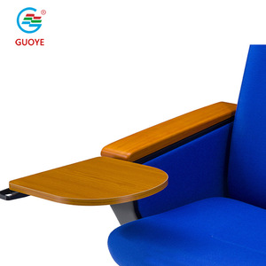Silla de Auditorio Guoye de Tela Azul con Tablero de Escritura para Teatro, Cine, Sala de Conferencias - Product Image 4