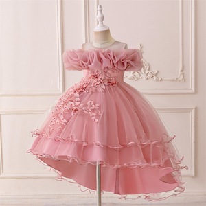 Robe de princesse pour filles, style festival, en dentelle et tulle, pour cérémonies, anniversaires, fêtes et spectacles - Product Image 5