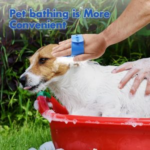 Cepillo de Baño para Mascotas, Perros y Gatos, con Asa Ajustable de Goma, para Eliminar el Pelo, Limpiar, Calmar y Masajear, Precio de Fábrica - Product Image 5
