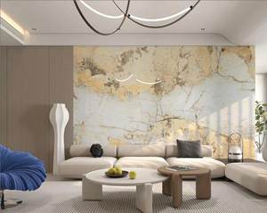 Grande <span class=keywords><strong>dalle</strong></span> de pierre frittée Shangri-La Pandora, grain sec poli, 9 mm d'épaisseur, étanche, écologique, pour hôtels, avec joint continu gauche-droite - Product Image 2