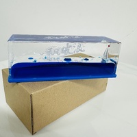 Cadeau de Noël créatif et tendance, bouteille flottante 3D en acrylique, presse-papiers portable, ornement de table ou de bureau pour voiture