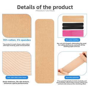 Bande de kinésiologie sportive genouillères prédécoupées bande musculaire du genou équipement de basket-ball de protection <span class=keywords><strong>bandage</strong></span> de soutien élastique de protection - Product Image 2