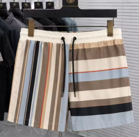 Shorts à carreaux personnalisés pour hommes, 100% nylon, légers, décontractés, pour la plage, avec cordon de serrage, imprimé logo, étiquette brodée, OEM ODM, nouveauté