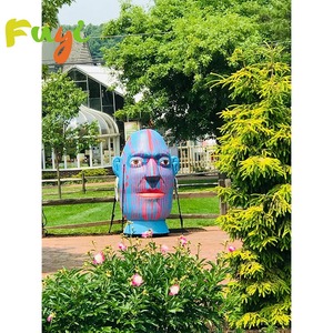 ลูกโป่งรูปหัวมนุษย์เป่าลมหลากสีสันตกแต่งแบบเป่าลมแบบ<span class=keywords><strong>จำลอง</strong></span>หัวเป่าลมขนาดยักษ์สำหรับตกแต่งในที่สาธารณะ - Product Image 3