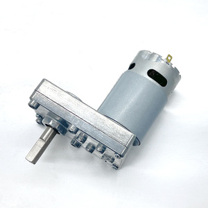 Motor de CC <span class=keywords><strong>555</strong></span> de 24V/12V con Marco de Aluminio Cepillado, Imán Permanente, Bajo Ruido, Caja de Reducción de Engranajes Rectos para Robot Aspirador y Cubo de Basura Inteligente - Product Image 5