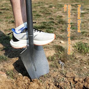 <span class=keywords><strong>Pelle</strong></span> <span class=keywords><strong>en</strong></span> acier métallique de type poignée D de haute qualité avec poignée avec plaques d'acier spéciales - Product Image 4