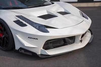 Kit carrosserie large style KXY LB pour Ferrari 458 Pare-chocs avant et arrière Capot Aile Spoiler arrière Aile Kit de conversion de carrosserie