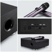 Enceinte de karaoké pour fêtes du week-end avec deux micros sans fil X6