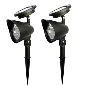 Da esterno 4 LED luci solari scure Auto On/Off luci solari impermeabili di sicurezza faretti regolabili per giardino paesaggio parete di illuminazione - Product Image 1