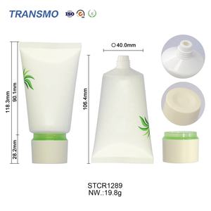 Tube souple en plastique pour nettoyant visage, 100g, tube souple pour crème pour les mains, emballage cosmétique - Product Image 2