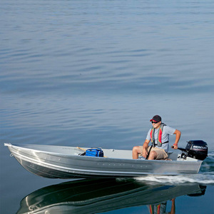 Meilleur <span class=keywords><strong>prix</strong></span> Bateau semi-rigide à coque en aluminium de 14 pieds avec rivets, état neuf, pour la pêche en mer, l'aviron et la dérive dans les lacs et les rivières - Product Image 1