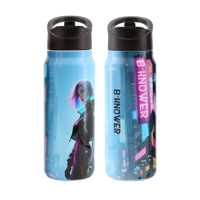 Gobelet en acier inoxydable de 24 oz et 32 oz à double paroi, bouteille de sport sous vide, design gravé par transfert d'air, isolation thermique pour boissons chaudes et froides