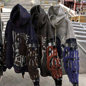 Marca de moda para mujer tejido impreso poliéster/algodón 300g Sudadera con capucha otoño calle moda elegante 3D dibujos animados transpirable - Product Image 3