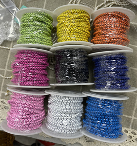 Stile veneziano 18 ''<span class=keywords><strong>collana</strong></span> da donna con catena a forma di smalto <span class=keywords><strong>in</strong></span> acciaio inox/<span class=keywords><strong>ferro</strong></span> <span class=keywords><strong>collana</strong></span> a maglie colorate - Product Image 5