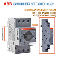 Démarreur manuel de moteur ABB MS116-6.3 4-6.3A 690V AC, disjoncteur de protection moteur MPCB, montage sur rail DIN, protecteur de moteur