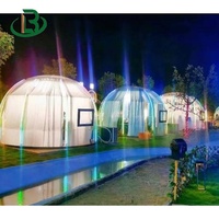 Dôme transparent de luxe en polycarbonate Bubble House, tente en verre solaire