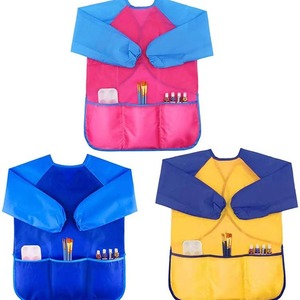 Tablier de <span class=keywords><strong>Peinture</strong></span> Imperméable pour Enfants avec Logo Personnalisé, Manches Longues et 3 Poches pour la Cuisine, la Pâtisserie et les Activités Artistiques - Product Image 3