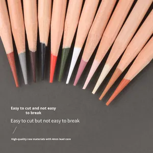 Giorgione 12 renk Pastel kömür kroki doğal ahşap sanat öğrenci renkli kalem seti - Product Image 3