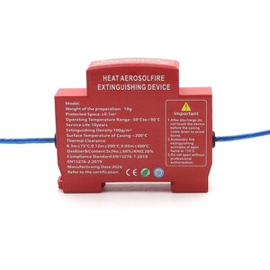 Dispositif d'extinction d'incendie par aérosol Mlf Heat 10g automatique pour la protection des armoires électriques - Product Image 3