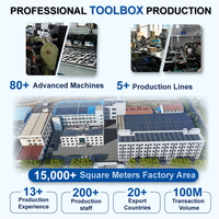 Caja de Herramientas de Aleación de Aluminio, Multifuncional, Resistente a Impactos y Presión, Organizador de Herramientas Profesional