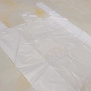 Biodegradable Packaging White Vest Bag Grocery Shopping Plastic Bags For Supermarket Shopping Bags With Logos
