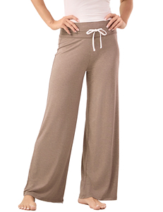 Conjunto de Pantalones de Salón de Fibra de Bambú para Mujer, Tejido Suave, Color Sólido, Largo Completo, Ropa de Dormir y de Casa, Venta al por Mayor, Listo para Enviar - Product Image 5