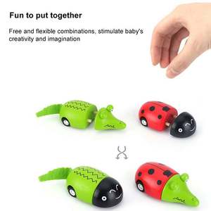 Mini geri çekme atalet araba hayvan oyuncak seti - Product Image 6