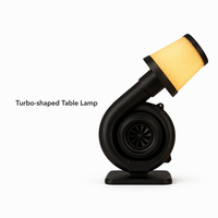 Lampe à illusion 3D Turbo RGB à intensité variable tactile, rechargeable par type C, lampe de nuit LED, lampe de table pour salle de jeu, cadeau pour homme