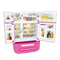 Bán Hot Giả Vờ Chơi Nhà Mini Bé Tủ Lạnh Realastice Đồ Chơi Nhà Bếp Cho Cô Gái Trẻ Em