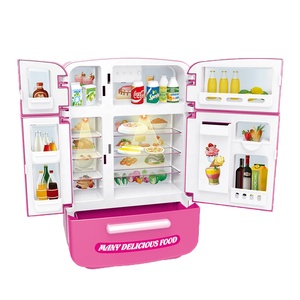 Offre Spéciale Semblant Jouer <span class=keywords><strong>Maison</strong></span> Mini Bébé Réfrigérateur Realastice Cuisine Jouet Pour Les Filles - Product Image 1
