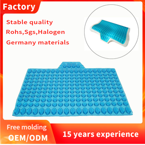 แผ่นเจลทำความเย็นเย็นเย็นทำจากโพลียูรีเทนสีน้ำเงินปลอดสารพิษสำหรับรองรับคอหมอนสำหรับพักผ่อนคอ - Product Image 3