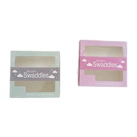 Nouvelle marque bébé mousseline couvertures d'emmaillotage boîtes de rangement emballage avec fenêtre en plastique