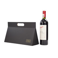 Paquete de vino con logotipo impreso personalizado, caja de regalo, cajas de papel de cartón plegables para whisky