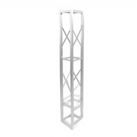 Ensemble de treillis modulaire rectangulaire Truscan léger à assemblage rapide en alliage d'aluminium argenté, capacité de charge de 300 kg, HL-200 Displays