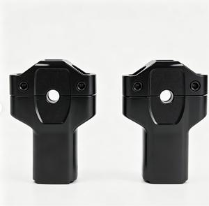 ตัวหนีบแฮนด์มอเตอร์ไซค์อะลูมิเนียมแบบ CNC ประสิทธิภาพสูง ปรับแต่งได้ สีดำ - Product Image 3