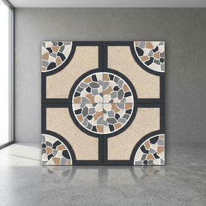Carreaux de sol extérieurs en porcelaine émaillée numérique 40x40cm, motif bois éthiopien, qualité export - Product Image 3