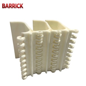 800-serie POM modulaire transportband met lepelvormige schotten, duurzame kunststof transportband met noppen voor voedselverpakkingslijnen - Product Image 5