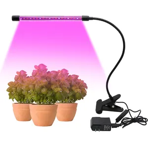 Full Spectrum DC5V USB led grow light strips 3W Desktop Clip Light Lamps