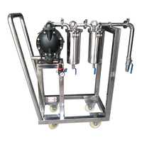 Système de filtration industrielle mobile multi-étages de 10 pouces avec cartouche filtrante de 5 microns et boîtier de sac à eau